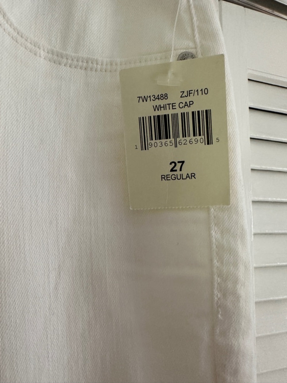 Lucky brand sweet straight white jeans NWT 4/27 - Picture 5 of 10